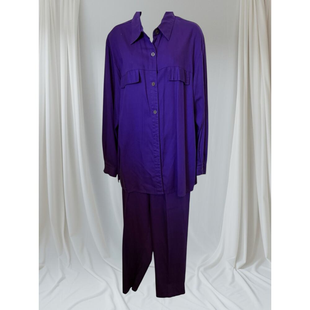 Vintage C.M. Shapes Boutique Tencel Two-Piece Outfit - Size XL